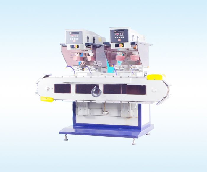 四色移印机 SP-848VD2 气动坦克带双体四色移印机 Four-color pad printer SP-848VD2 pneumatic tank with two-body four-color pad printer