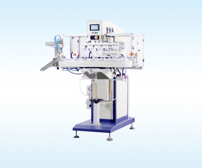 SPCC-856D Five-color Turntable Oil Cup Machine (with Cleaning Device)